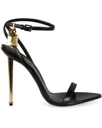 Tom Ford - Heeled Leather Sandals - Lyst