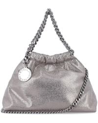 Stella McCartney - Falabella Mini Drawstring Bag Eco Shiny - Lyst