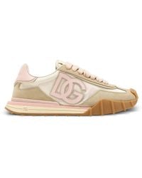 Dolce & Gabbana - Dg Athletic Fabric And Suede Sneakers Shoes - Lyst