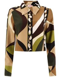 Emilio Pucci - Silk Shirt With Pesci-Print - Lyst
