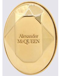 McQueen - Stone Logo Ring - Lyst