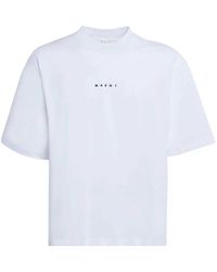 Marni - Logo Cotton T-shirt - Lyst