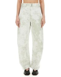 Lemaire - Belted Pants - Lyst