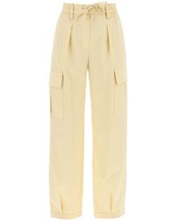 Brunello Cucinelli - Gabardine Utility Pants With Pockets And - Lyst