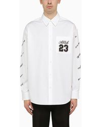 Off-White c/o Virgil Abloh - Off- Oversize Shirt With Logo 23 - Lyst