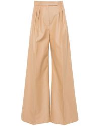 Max Mara - Trousers Leather - Lyst