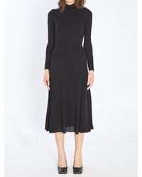 Alaïa - Fluid Jersey Dress With Heart Detail - Lyst