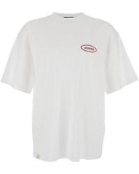 Jacquemus - 'Le T-Shirt Stazione' Crewneck T-Shirt With Logo Patch On The Front - Lyst