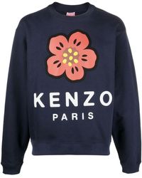 KENZO Floral Sweatshirt - Blue