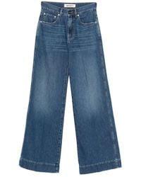 Semicouture - Hayley Wide-Leg Denim Jeans - Lyst