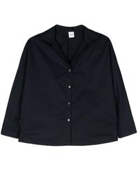 Aspesi - Cutaway Collar Cotton Shirt - Lyst