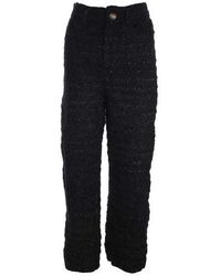 Balenciaga - Wool Baggy Trousers - Lyst