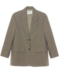 Studio Nicholson - Wool Single-Breasted Blazer Jacket - Lyst