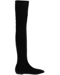 Dolce & Gabbana - Over-The-Knee Jersey Boots - Lyst