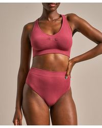 BAM Clothing - Smoothwear Seamless High Waist High Leg Brief Rose Garnet - Lyst
