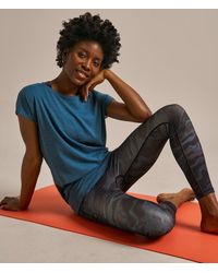 BAM - Short Sleeve Slub Boo Flow Top - Lyst