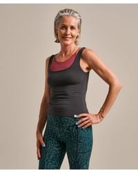 BAM Clothing - True To Form Square Neck Rib Tank Top Washed - Lyst