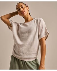 BAM - Breathable Cotton Gauze Fluidity Top - Lyst