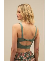 BAM - Mallea Twist Back Crop Top - Lyst