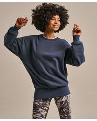 BAM - Longline Pleated Back Sweatshirt - Lyst