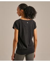 BAM - Short Sleeve Slub Flow Top - Lyst