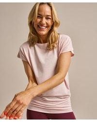 BAM Clothing - Short Sleeve Flow Top Blossom Blush Marl - Lyst