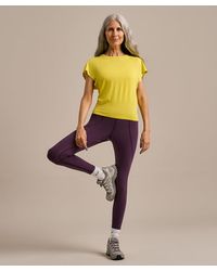 BAM Clothing - Tie Back Short Sleeve Top Chartreuse - Lyst