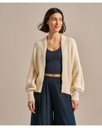 BAM - Organic Cotton Full Zip Knitted Bomber - Lyst