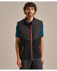 BAM - Quilted Fleece Hybrid Gilet - Lyst