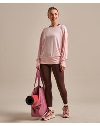 BAM - Cross Strap Open Back Long Sleeve Top - Lyst
