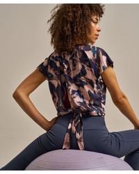 BAM - Tie Back Short Sleeve Top - Lyst