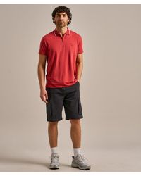 BAM Clothing - Quarter Zip Polo Shirt Baked Apple - Lyst