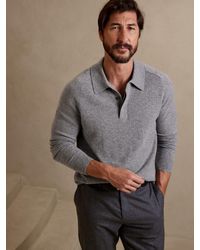 Banana Republic - Viaggio Cashmere Sweater Polo Shirt - Lyst