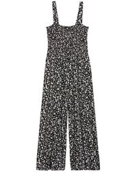 banana republic floral jumpsuit