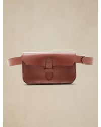 Banana Republic Heritage Leather Belt Bag - Brown