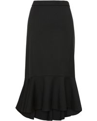 Lyst - Free People Trumpet Skirt in Black in Black