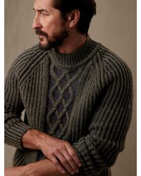 Banana Republic - Rete Cable-knit Sweater - Lyst