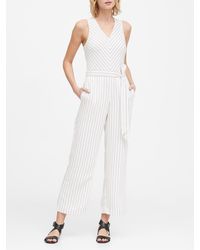 white jumpsuit banana republic