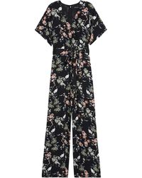 banana republic floral jumpsuit