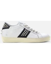 leather crown womens sneakers