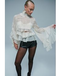 Bardot - Anyssa Ruffle Blouse - Lyst