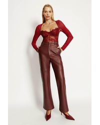Bardot - Farrah Lace Mesh Bodysuit - Lyst