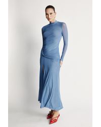 Bardot - Liyana Ruched Mesh Dress - Lyst