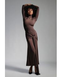 Bardot - Alix Maxi Tie Front Dress - Lyst
