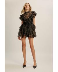 Bardot - Tarryn Ruffle Lace Mini Dress - Lyst