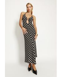 Bardot - Rosala Halter Knit Maxi Dress - Lyst