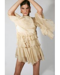 Bardot - Anyssa Ruffle Mini Dress - Lyst