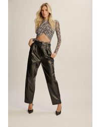 Bardot - Aliyah Printed Wrap Bodysuit - Lyst