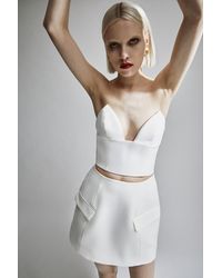 Bardot - Delphi Strapless Crop Top - Lyst