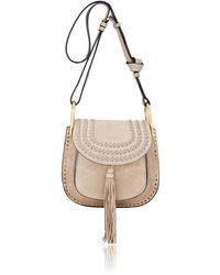 Chlo Hudson Small Leather Cross-Body Bag in Brown (caramel) | Lyst